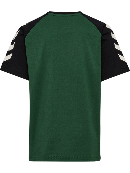 hmlJR LOGO T-SHIRT S/S, DARK GREEN, packshot