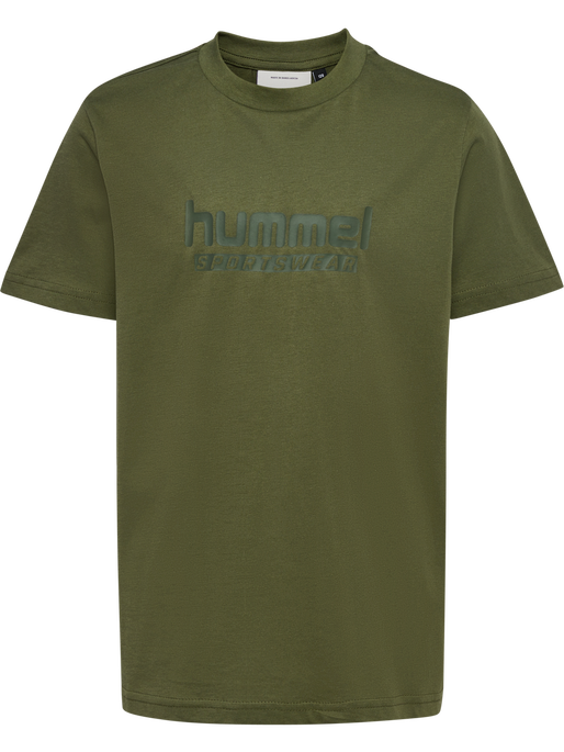 hmlJR BASE T-SHIRT S/S, WINTER MOSS, packshot