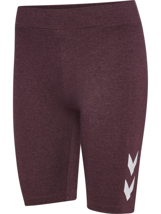 hmlPULSE LOGO MW SHORT TIGHTS, FUDGE MELANGE hmlPULSE LOGO MW SHORT TIGHTS, FUDGE MELANGE, packshot
