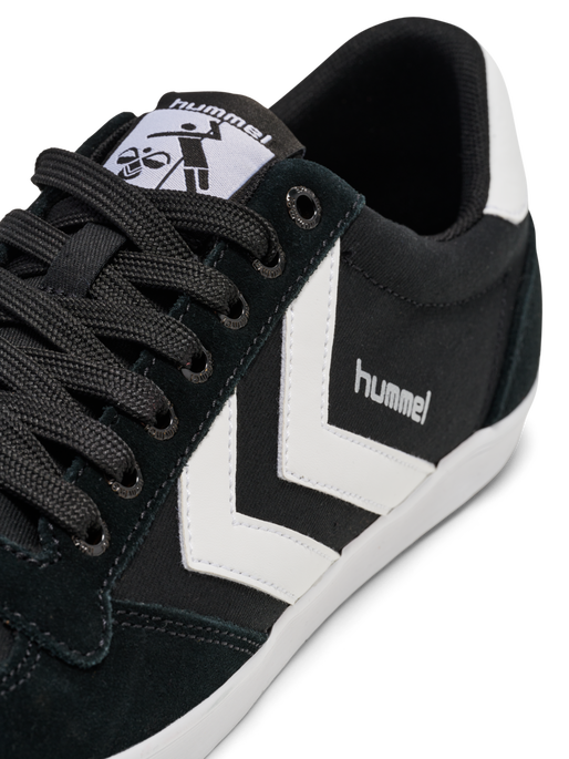 HUMMEL SLIMMER STADIL LOW, BLACK/ WHITE KH HUMMEL SLIMMER STADIL LOW, BLACK/ WHITE KH, packshot
