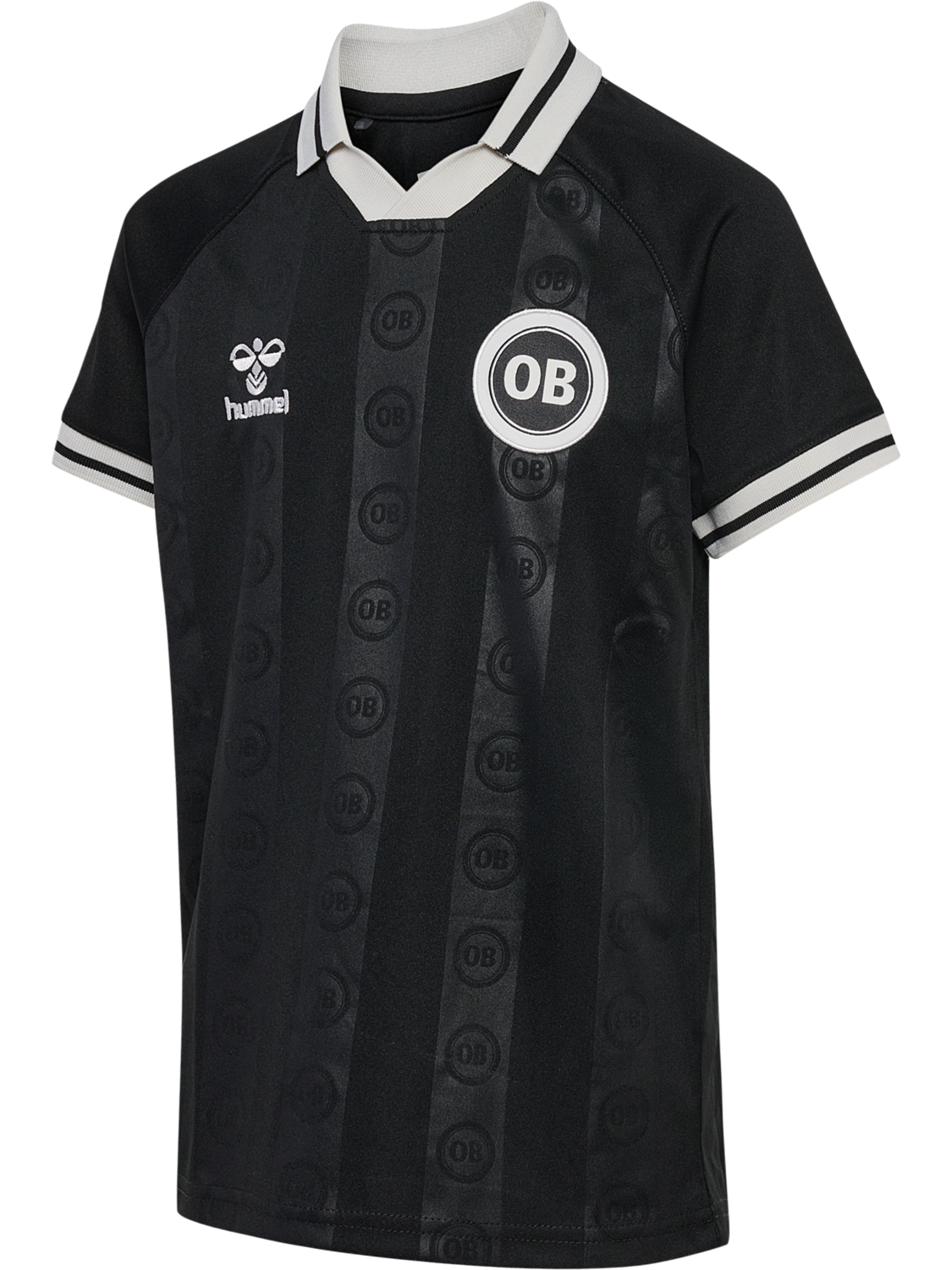 OB 24/25 PREGAME JERSEY S/S KIDS, BLACK WO SPONSOR, packshot