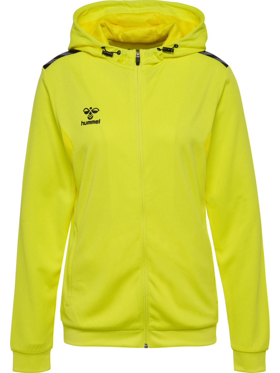 hmlAUTHENTIC PL ZIP HOODIE WOMAN, BLAZING YELLOW, packshot