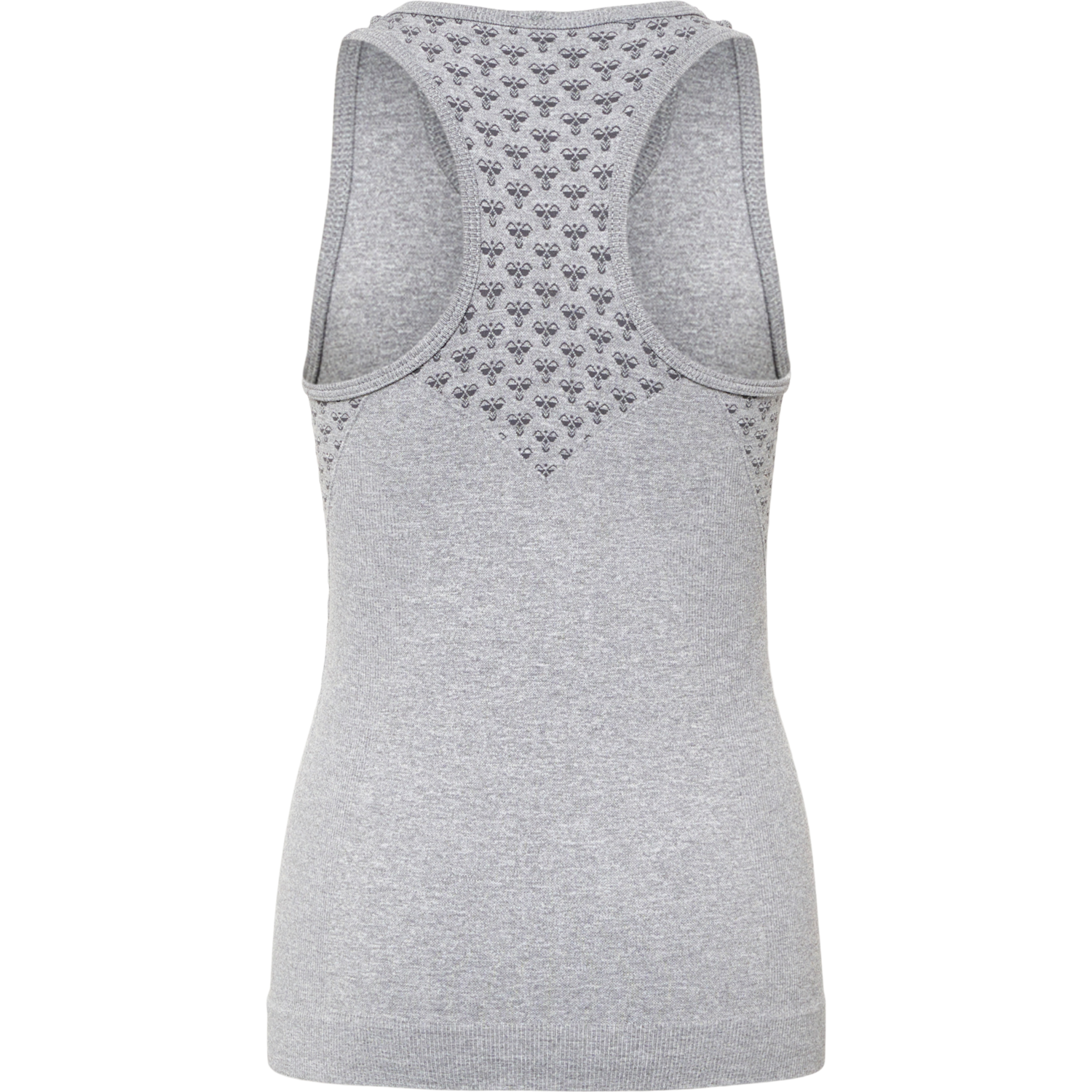 hmlCI JUNIOR SEAMLESS TOP, GREY MELANGE, packshot