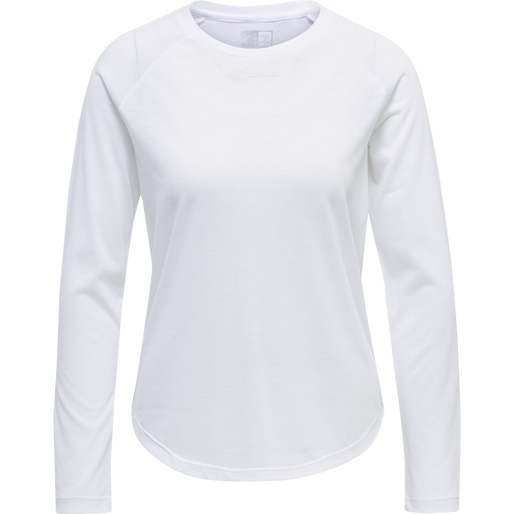 hmlMT VANJA T-SHIRT L/S, WHITE, packshot