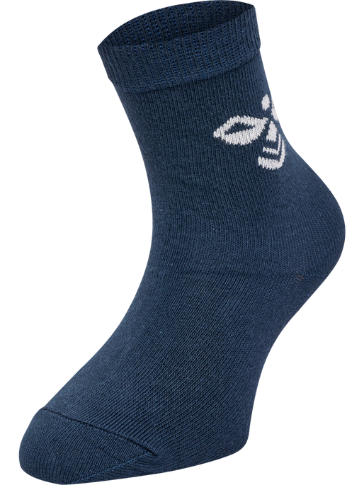 SUTTON 3-PACK SOCK, BLACK/GREY MELANGE/BLUE NIGHTS, packshot