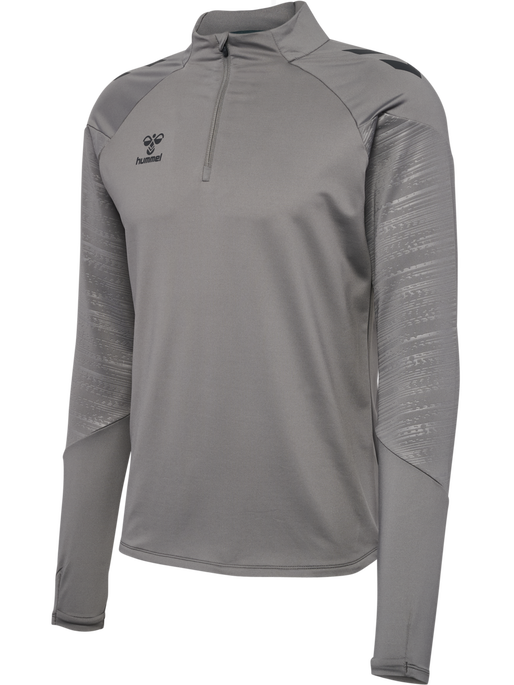 hmlPRO TRAINING HALF ZIP, STEEL GRAY, packshot