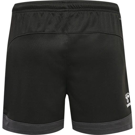 hmlLEAD WOMENS POLY SHORTS, BLACK, packshot