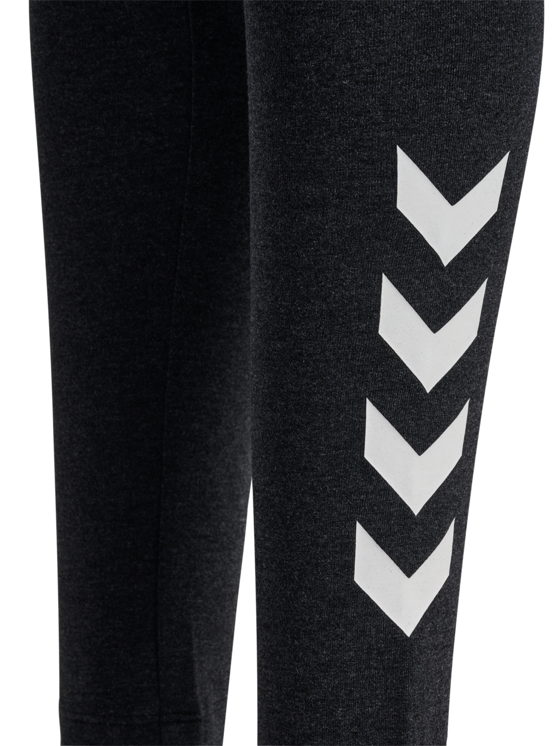 hmlJR LOGO TIGHTS, BLACK MELANGE, packshot