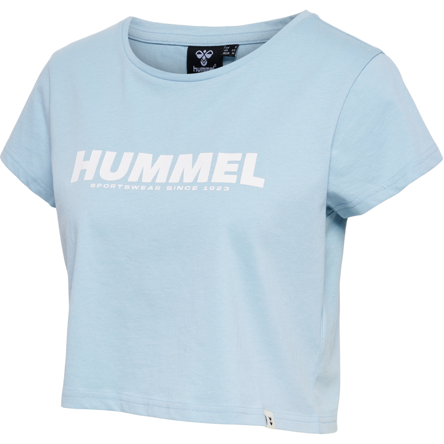 hmlLEGACY WOMAN CROPPED T-SHIRT, CELESTIAL BLUE, packshot