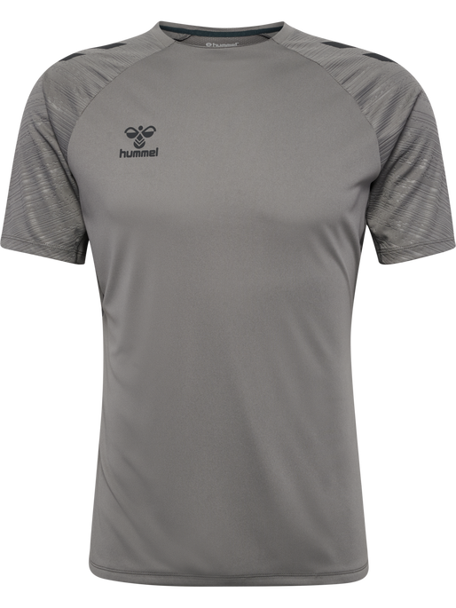 hmlPRO TRAINING JERSEY S/S, STEEL GRAY, packshot