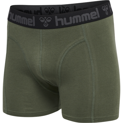 hmlMARSTON 4-PACK BOXERS, BLACK/THYME, packshot