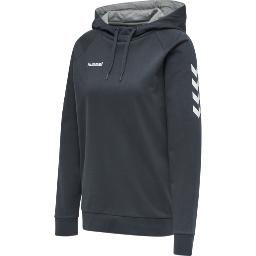 HMLGO COTTON HOODIE WOMAN, INDIA INK, packshot