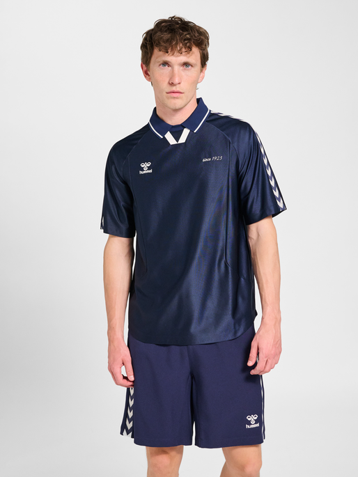 hmlROOT SOCCER JERSEY S/S, MARINE, model