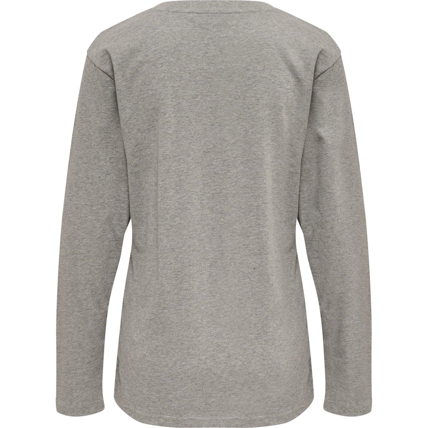 hmlRED BASIC T-SHIRT L/S WOMAN, GREY MELANGE, packshot