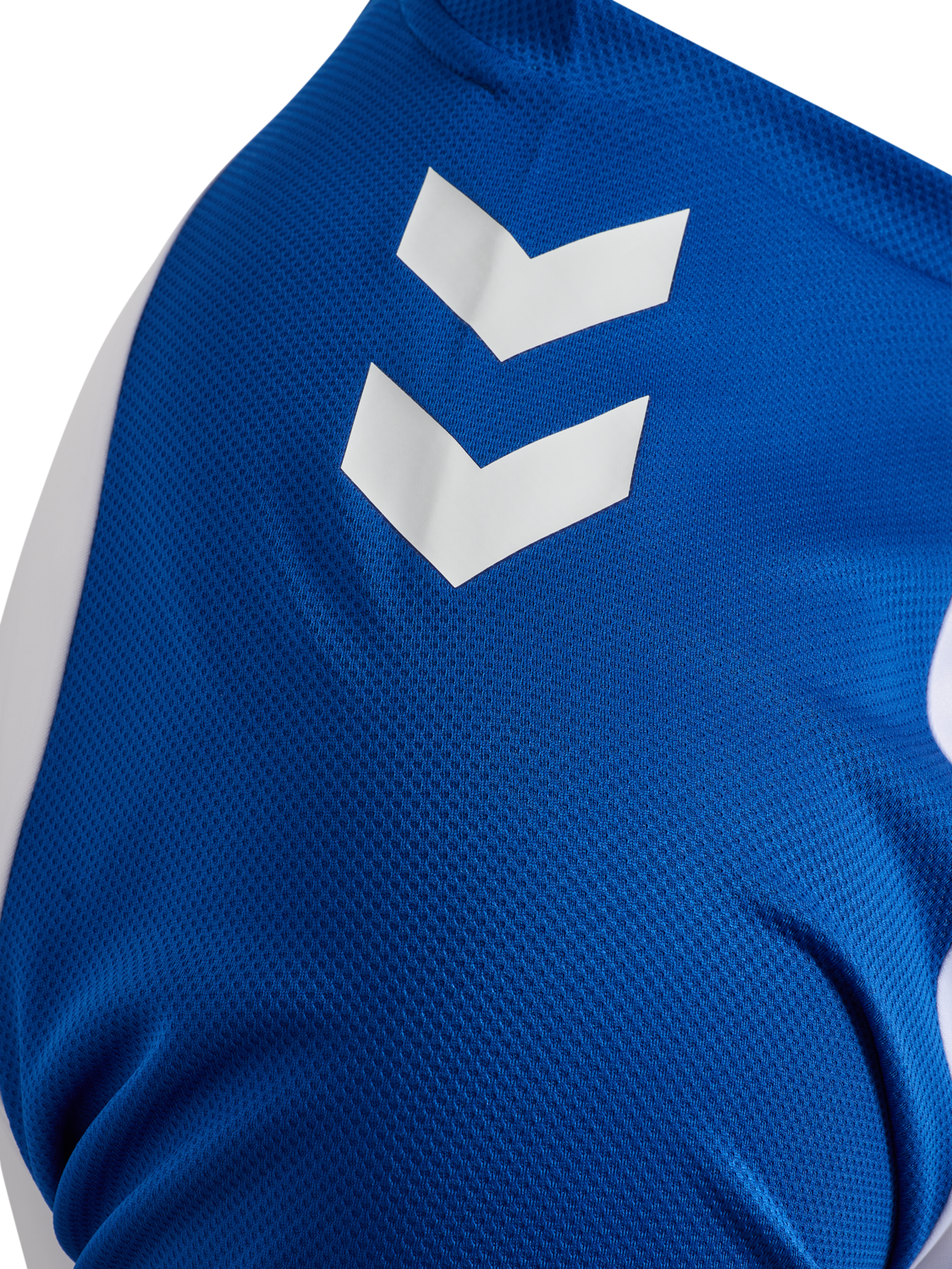 hmlMATCH LEAGUE JERSEY S/S, WHITE/TRUE BLUE, packshot