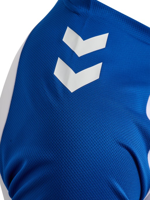 hmlMATCH LEAGUE JERSEY S/S, WHITE/TRUE BLUE, packshot