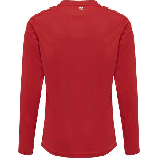 hmlCORE XK POLY JERSEY L/S KIDS, TRUE RED, packshot