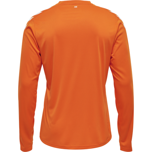 hmlCORE XK POLY JERSEY L/S, ORANGE TIGER, packshot