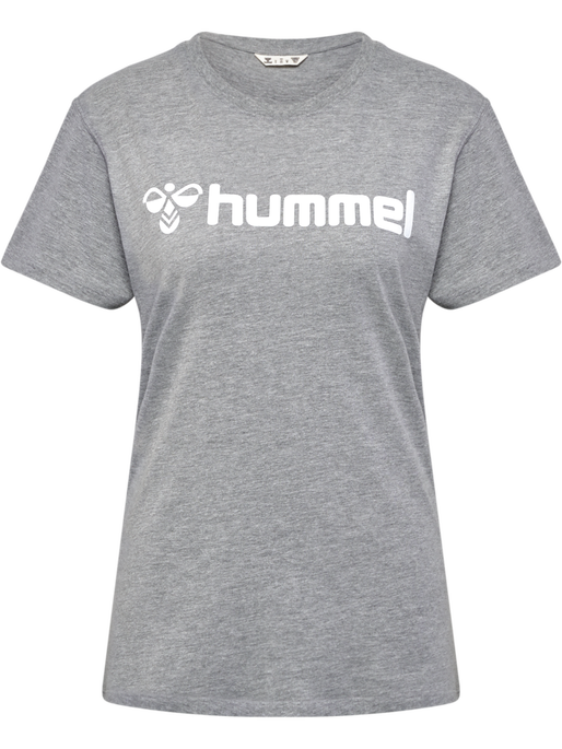 hmlGO 2.0 LOGO T-SHIRT S/S WOMAN, GREY MELANGE, packshot