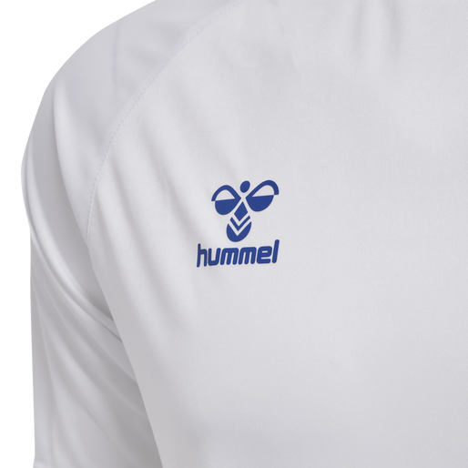 hmlCORE XK CORE POLY T-SHIRT S/S, WHITE/TRUE BLUE hmlCORE XK CORE POLY T-SHIRT S/S, WHITE/TRUE BLUE, packshot