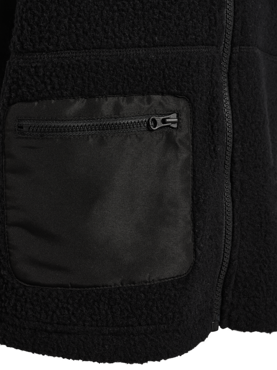 hmlJR MARTINI FLEECE ZIP VEST, BLACK BEAUTY, packshot