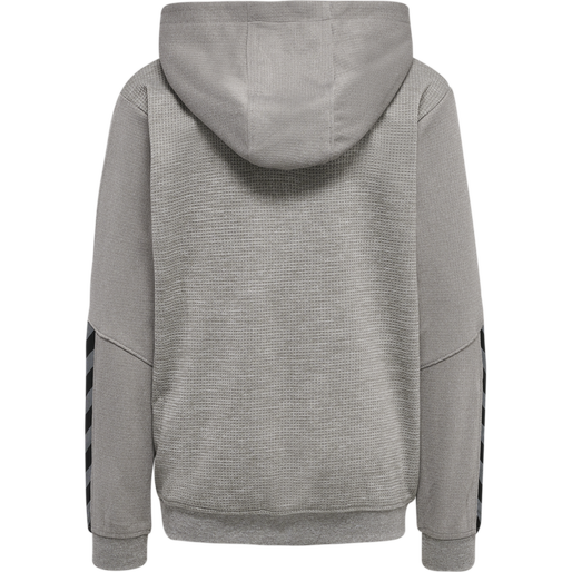 hmlAUTHENTIC KIDS POLY HOODIE, GREY MELANGE, packshot