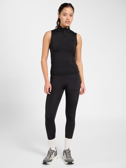 hmlPRIMA HALF ZIP TOP, BLACK, model