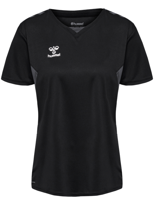 hmlAUTHENTIC PL JERSEY S/S WOMAN, BLACK hmlAUTHENTIC PL JERSEY S/S WOMAN, BLACK, packshot