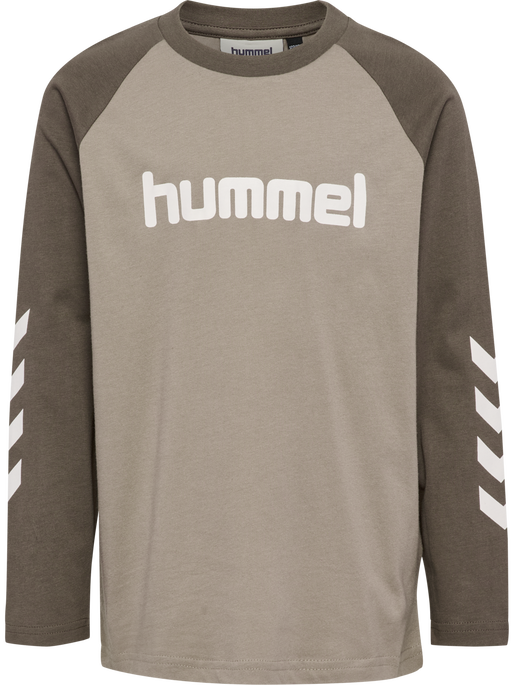 hmlJR LOGO T-SHIRT L/S, DARK NIGHT hmlJR LOGO T-SHIRT L/S, DARK NIGHT, packshot