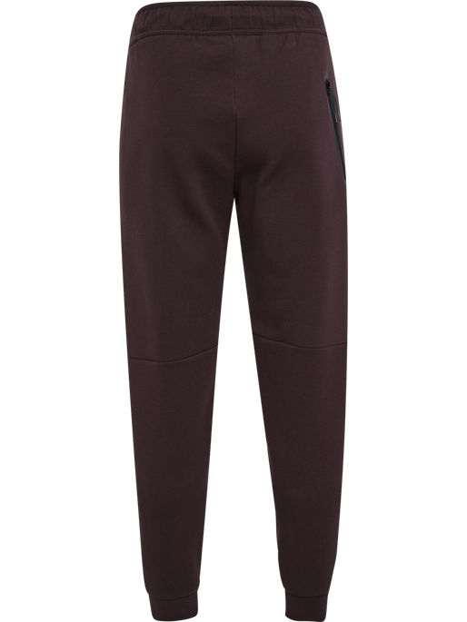 hmlTECH FLEECE REGULAR PANTS, CHOCOLATE PLUM, packshot