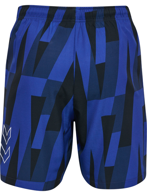 hmlCOURT AOP POCKET SHORTS, SODALITE BLUE, packshot