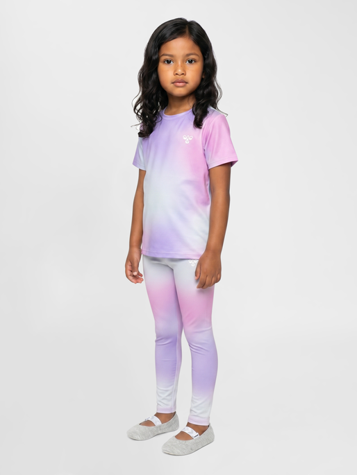 hmlJR GRADIENT GYM T-SHIRT S/S, PASTEL LAVENDER, model
