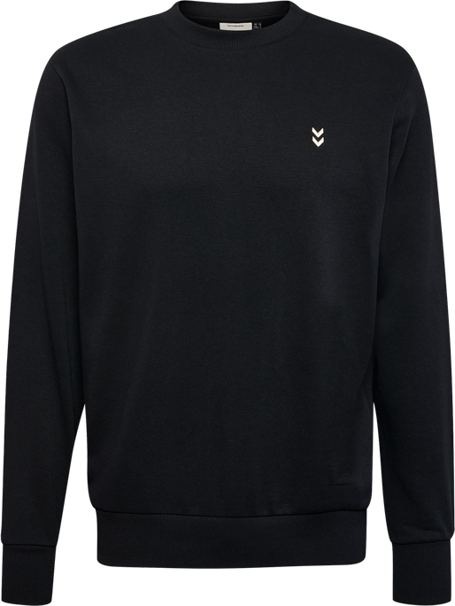 hmlPULSE SWEAT CREWNECK, BLACK, packshot