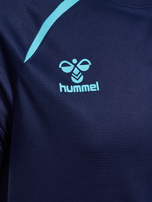 hmlLEAD 2.0 JERSEY S/S, MARINE/BLUE FISH, packshot