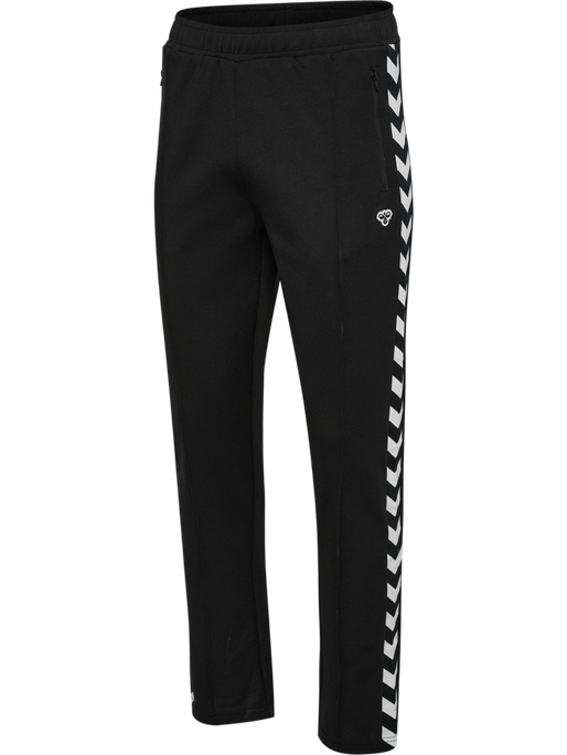 hmlARCHIVE REGULAR POLY PANTS, BLACK, packshot