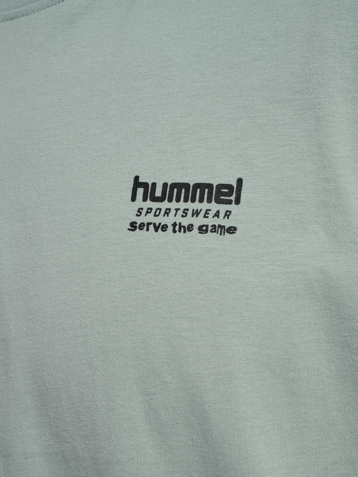 hmlLOOSE T-SHIRT S/S HSW FOOTBALL, ICEBERG GREEN, packshot