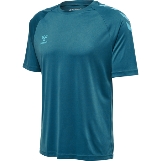 hmlCORE XK CORE POLY T-SHIRT S/S, BLUE CORAL hmlCORE XK CORE POLY T-SHIRT S/S, BLUE CORAL, packshot