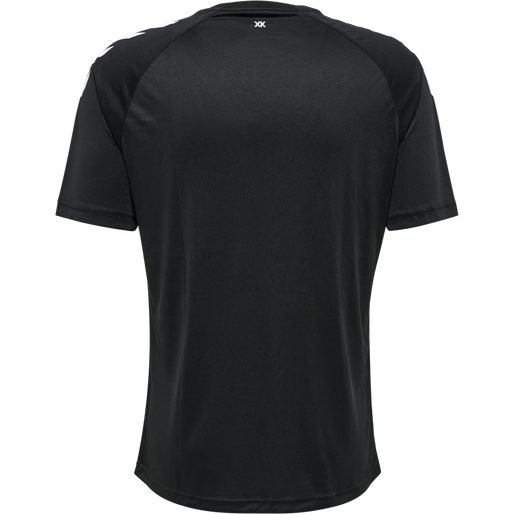 hmlCORE XK CORE POLY T-SHIRT S/S, BLACK hmlCORE XK CORE POLY T-SHIRT S/S, BLACK, packshot