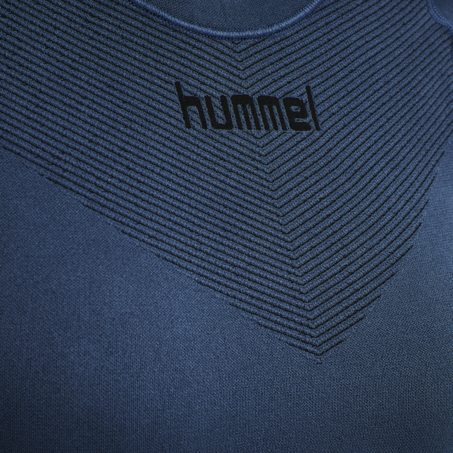 HUMMEL FIRST SEAMLESS JERSEY L/S W, DARK DENIM, packshot
