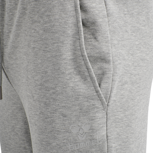 hmlISAM TAPERED PANTS, GREY MELANGE, packshot