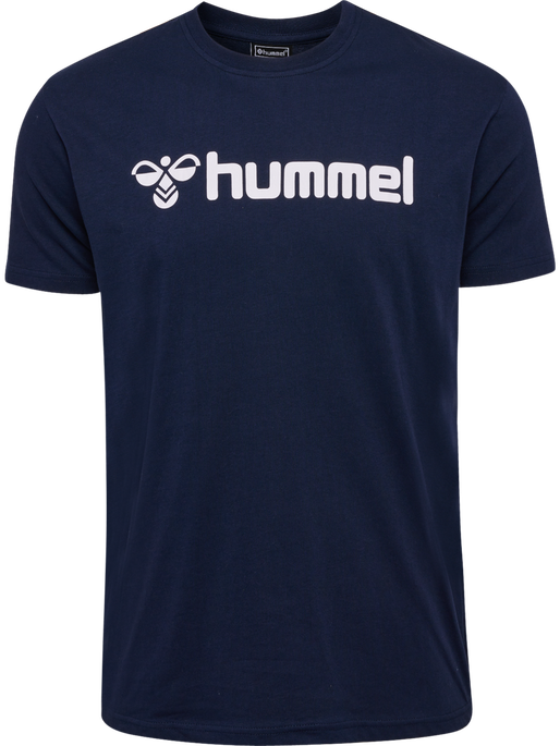 hmlMOVER COTTON T-SHIRT S/S, MARINE, packshot