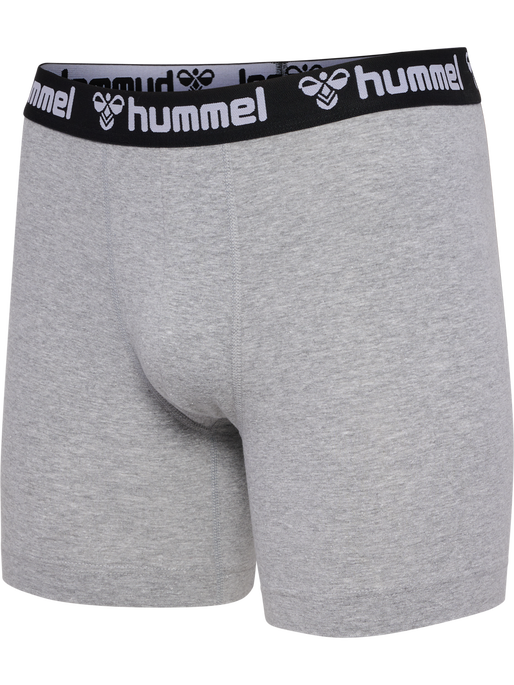 hmlBOXERS 2-PACK, GREY MELANGE hmlBOXERS 2-PACK, GREY MELANGE, packshot