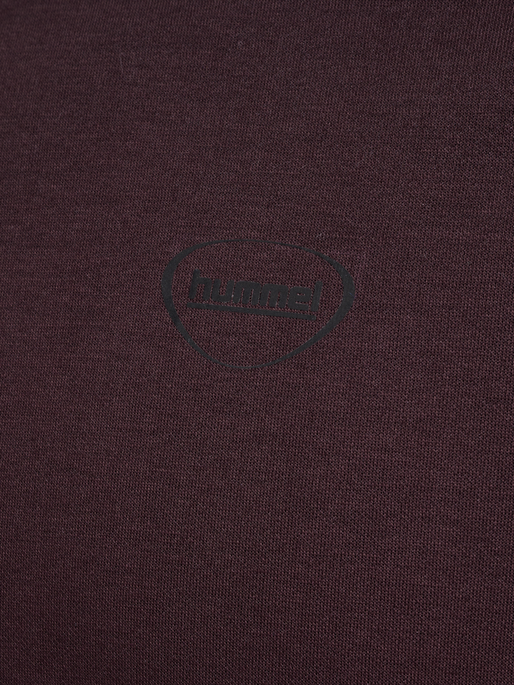 hmlTECH LOOSE TEE, CHOCOLATE PLUM, packshot