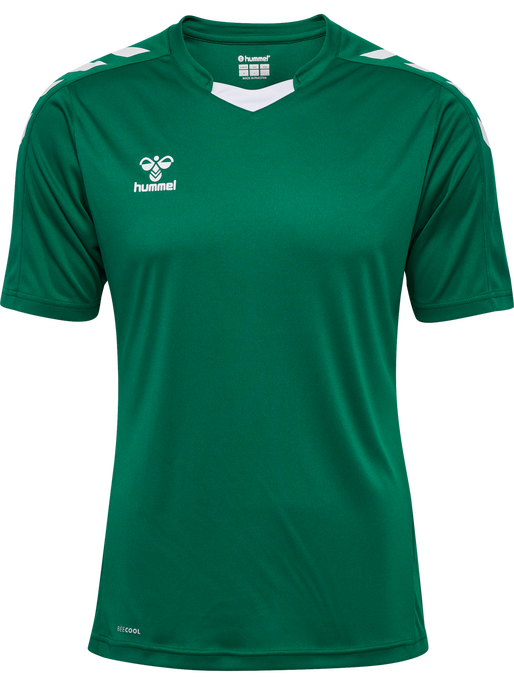 hmlCORE XK POLY JERSEY S/S, EVERGREEN, packshot