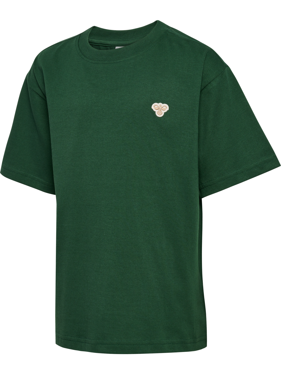 hmlJR LOOSE T-SHIRT S/S BEE, DARK GREEN, packshot