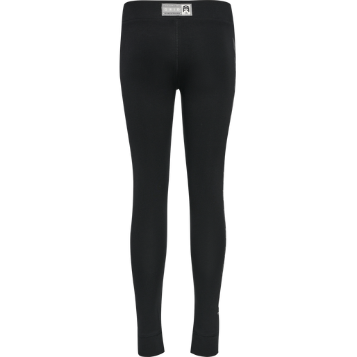 hmlMOVE GRID COTTON TIGHTS KIDS, BLACK hmlMOVE GRID COTTON TIGHTS KIDS, BLACK, packshot