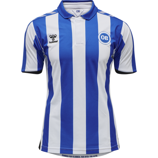 OB 20/21 HOME JERSEY S/S _KIDS, WHITE/LAPIS BLUE UNSPONSORED OB 20/21 HOME JERSEY S/S _KIDS, WHITE/LAPIS BLUE UNSPONSORED, packshot
