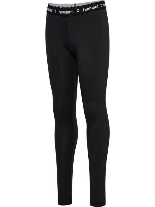 hmlJR PULSE MID WAIST TIGHTS, BLACK, packshot