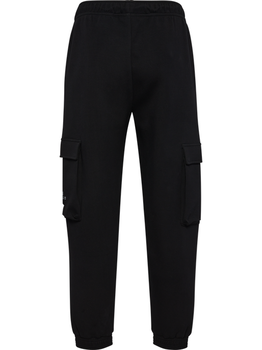 hmlTECH FLEECE LOOSE CARGO PANTS, BLACK hmlTECH FLEECE LOOSE CARGO PANTS, BLACK, packshot