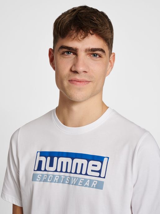 hmlLGC ROWAN T-SHIRT, WHITE, model